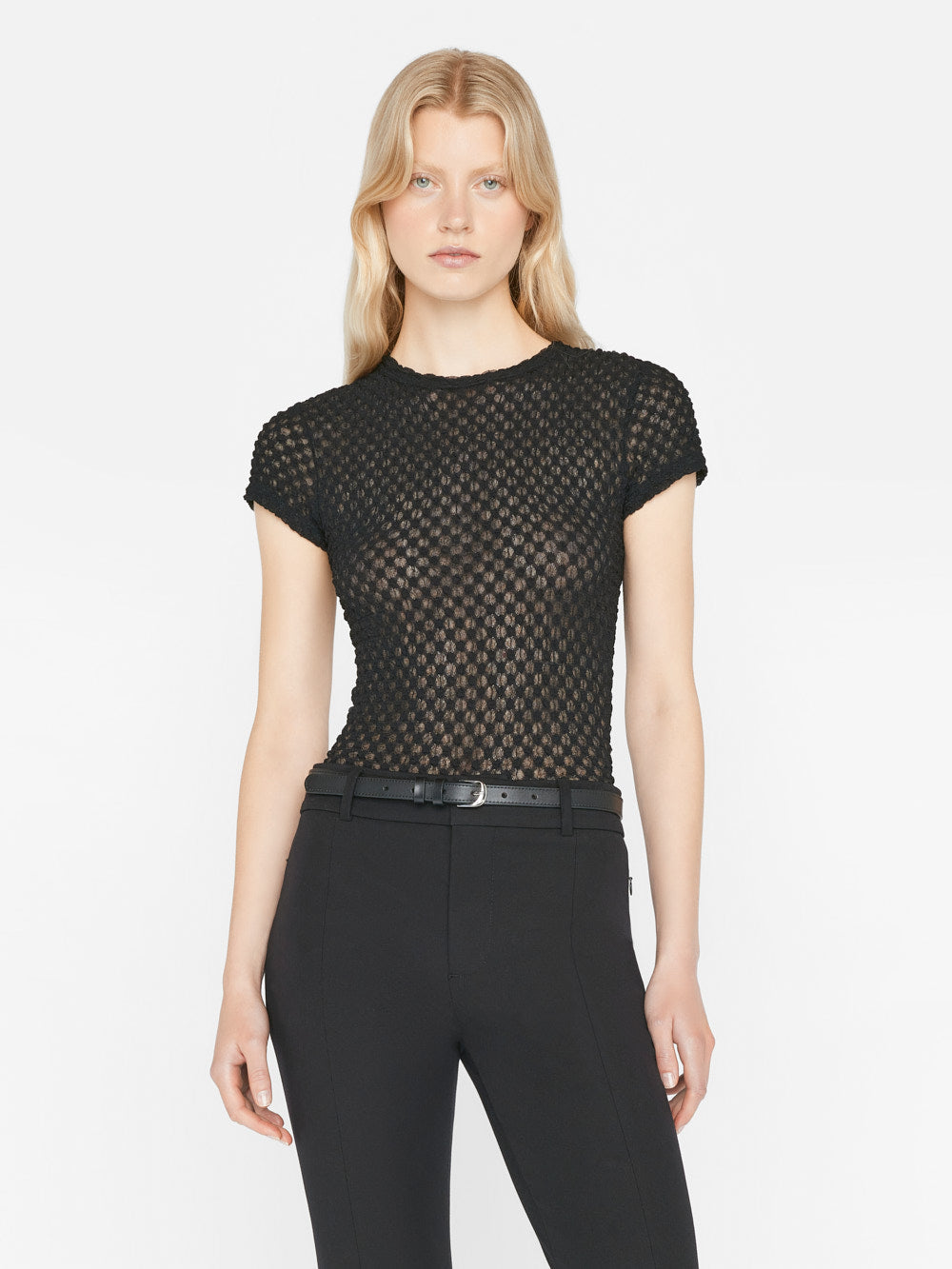Primary image for Mesh Lace Baby Tee -- Noir