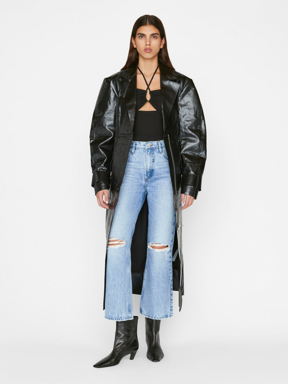 Secondary image for Le High 'N' Tight Crop Mini Boot -- Rossum Rips