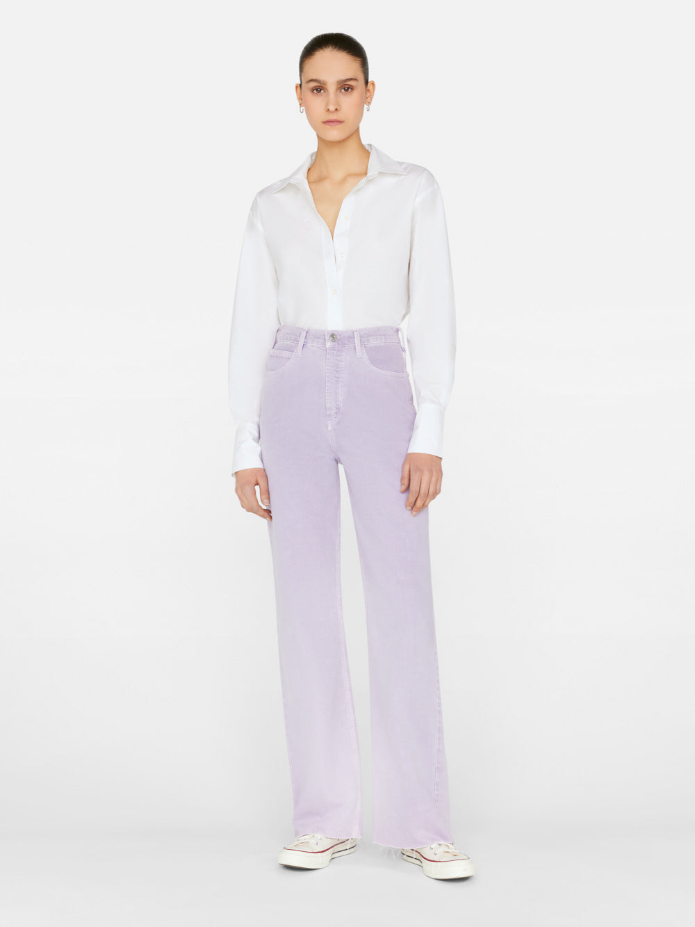 Secondary image for Le High 'N' Tight Wide Leg -- Washed Lilac