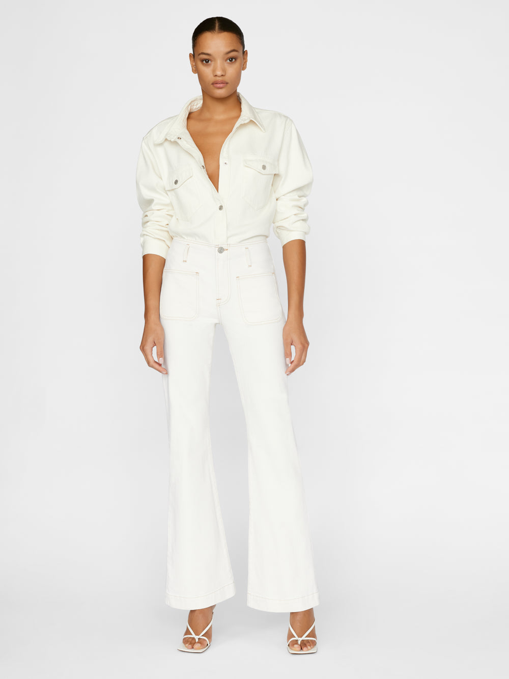 Secondary image for High Rise Sailor Flare -- Au Natural Clean