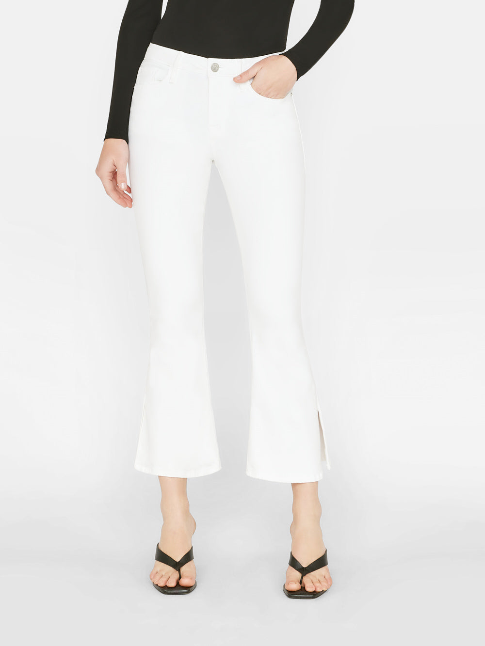 Primary image for Le Crop Flare Mini Slits -- Blanc