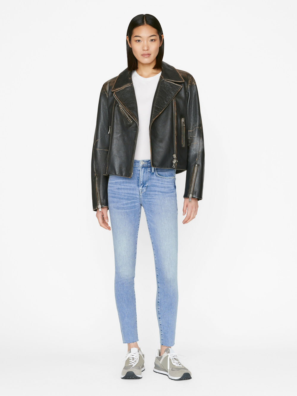 Secondary image for Le High Skinny Raw Edge -- Galeston