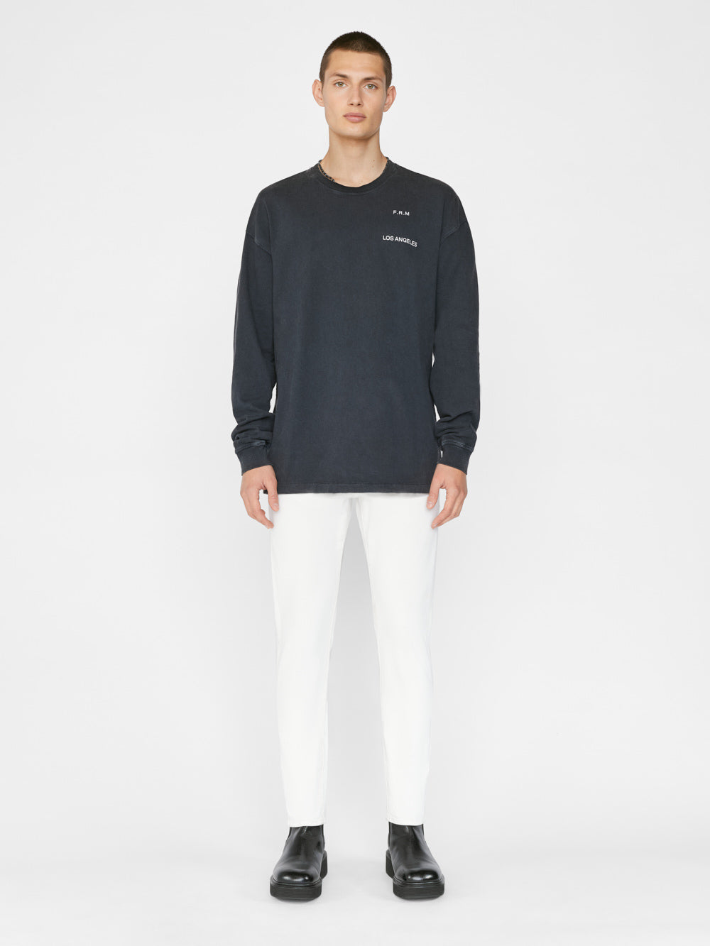 Secondary image for L'Homme Slim Twill -- Whisper White