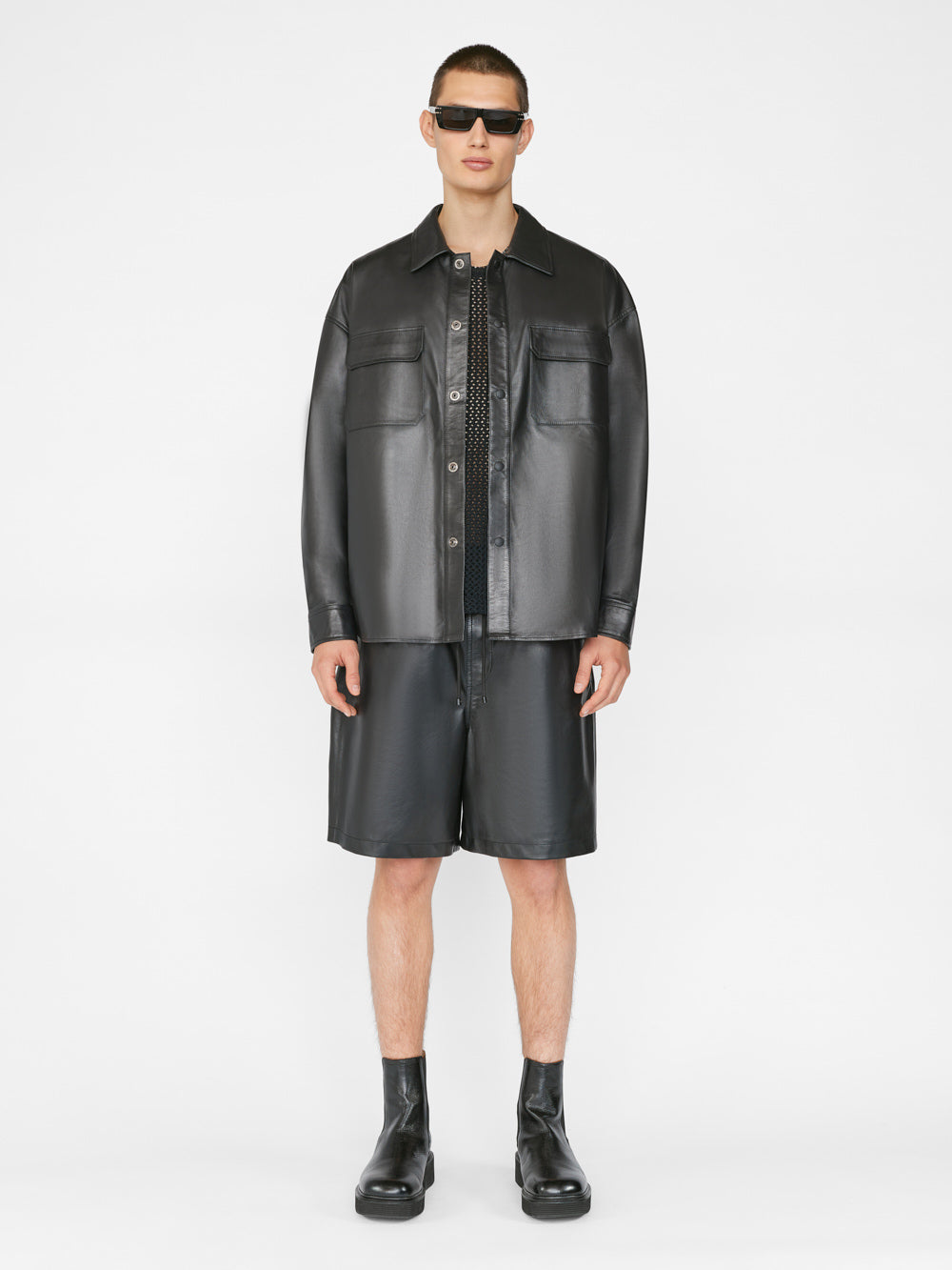 Secondary image for Leather Short -- Noir