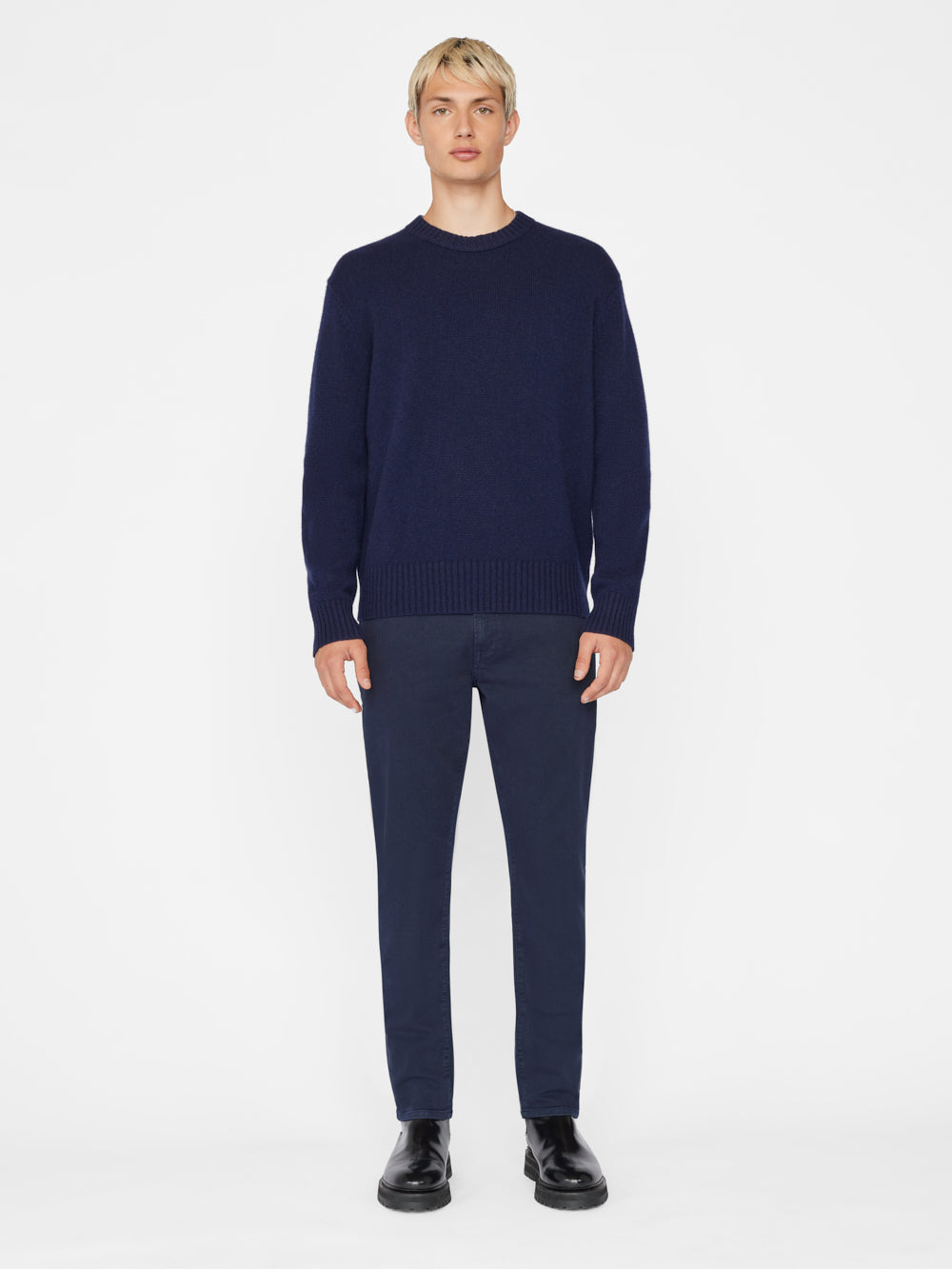 Secondary image for The Cashmere Crewneck Sweater -- Navy