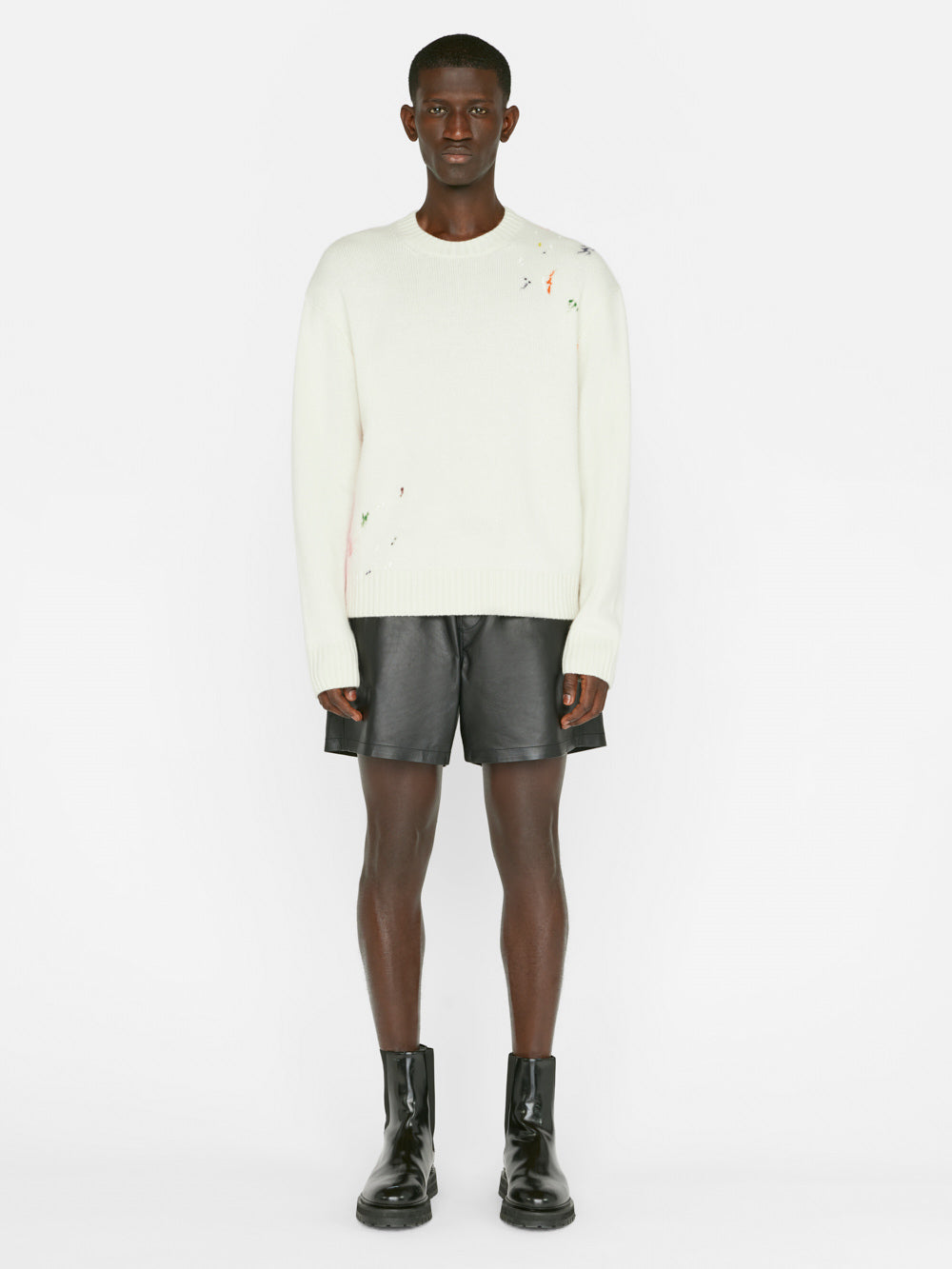 Secondary image for Color Spray Sweater -- Off White Multi