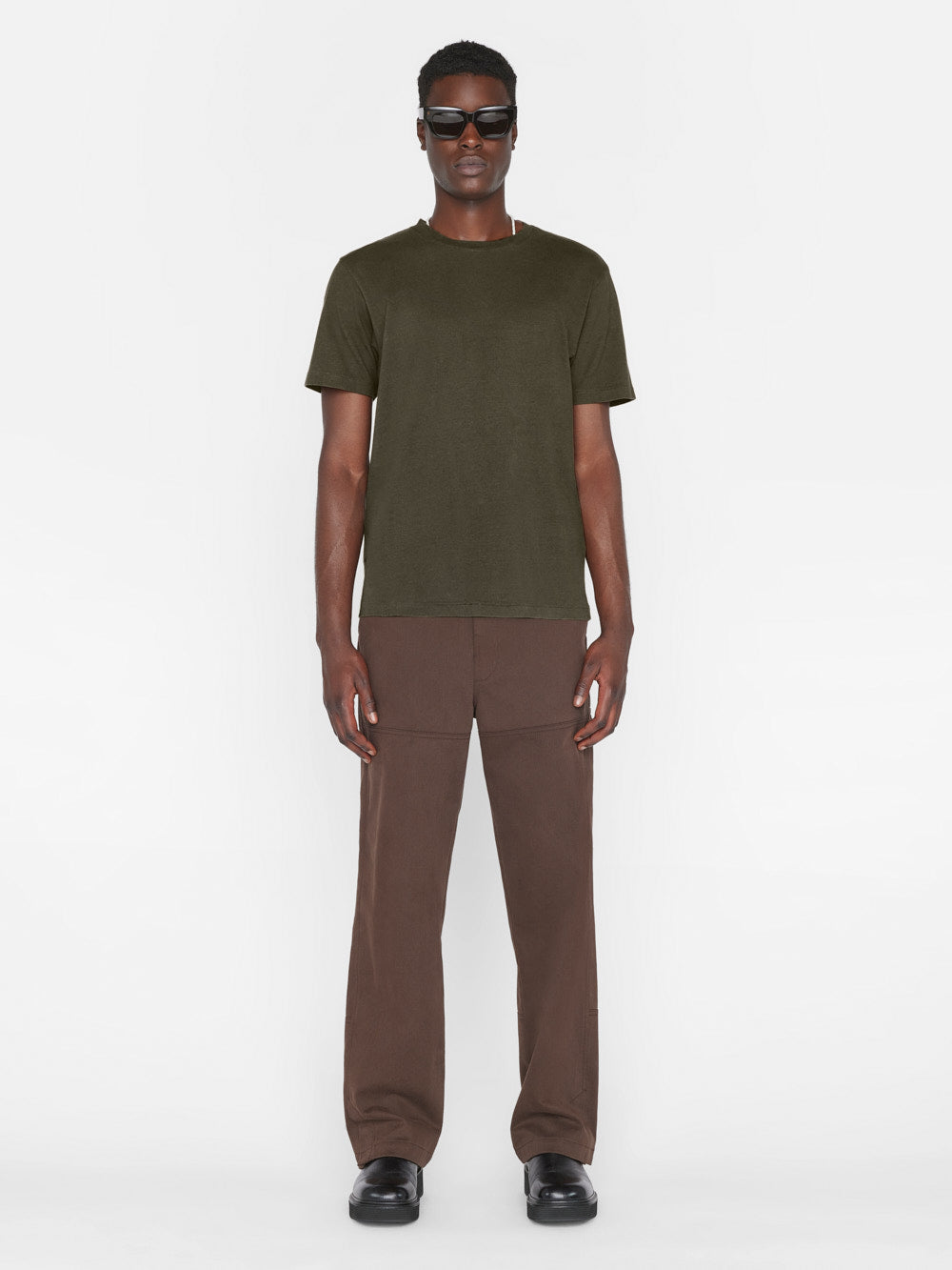 Secondary image for FRAME Logo Tee -- Mocha