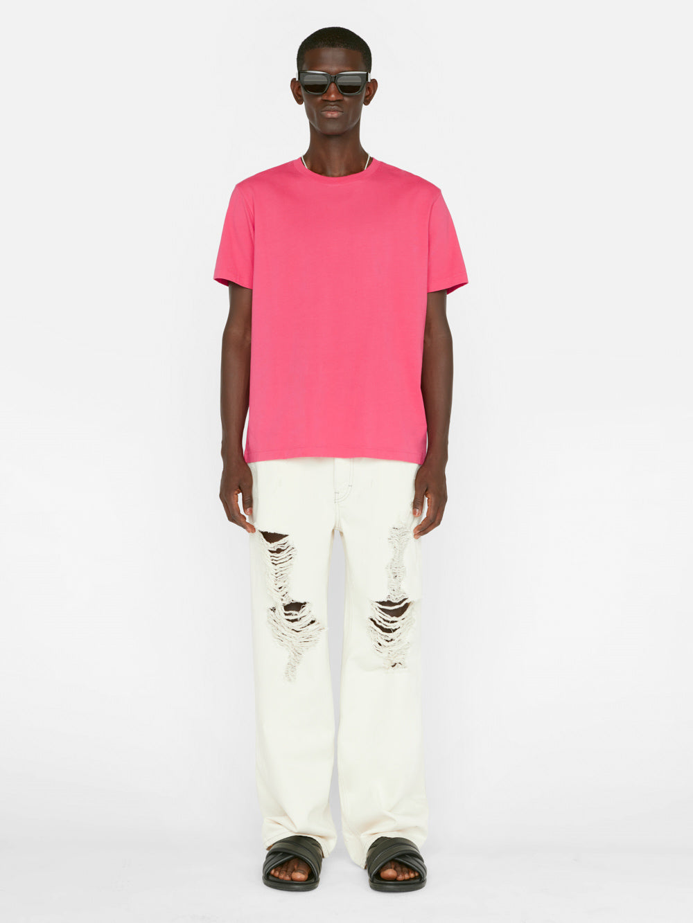 Secondary image for FRAME Logo Tee -- Pop Rose