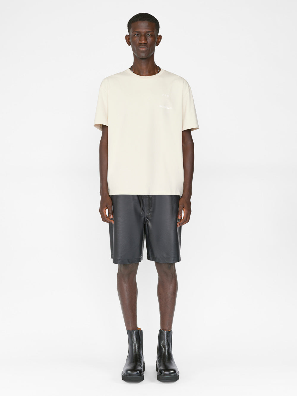 Secondary image for FRAME Logo Print Tee -- White Beige