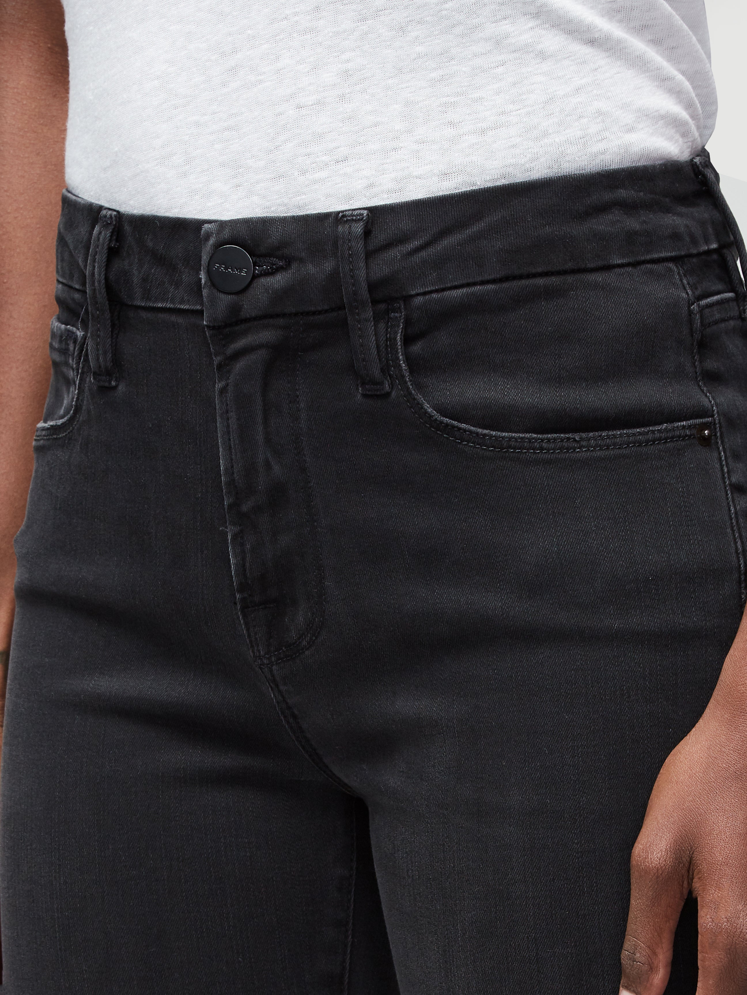 Secondary image for Le Crop Mini Boot Raw Edge -- Kerry