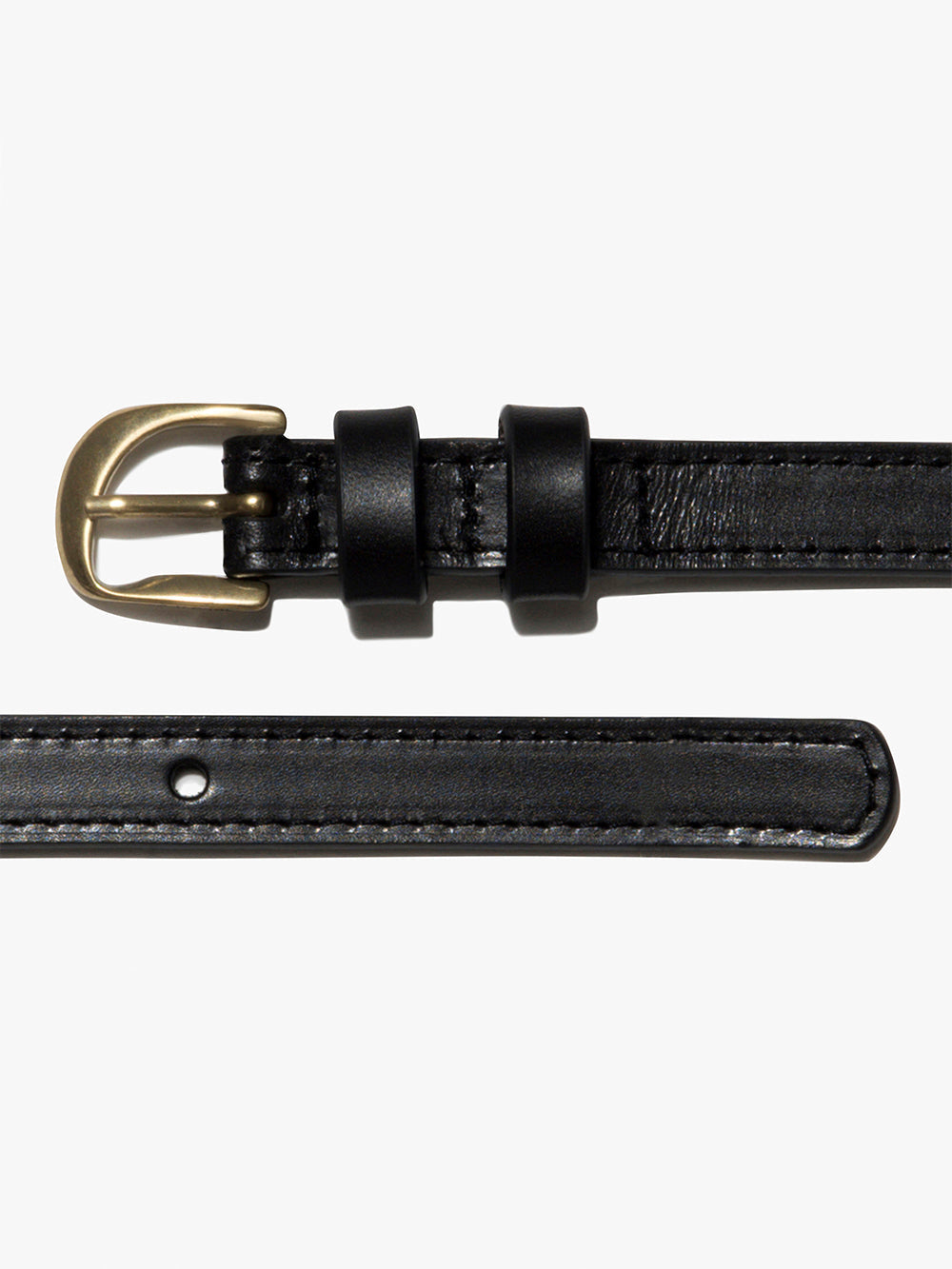 Secondary image for Petit Twist Buckle Belt -- Noir