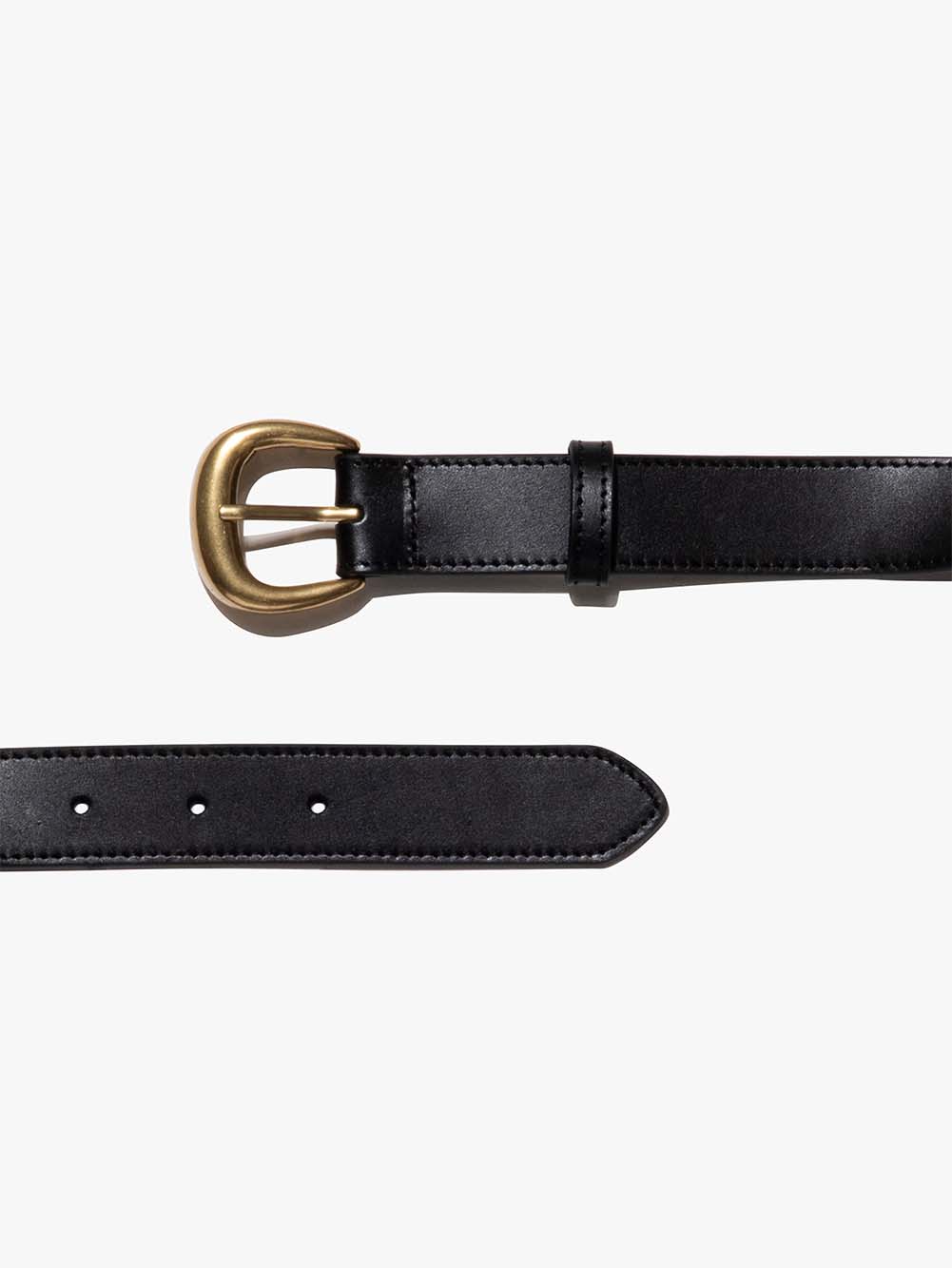 Secondary image for Timeless Buckle Belt -- Noir/Gold