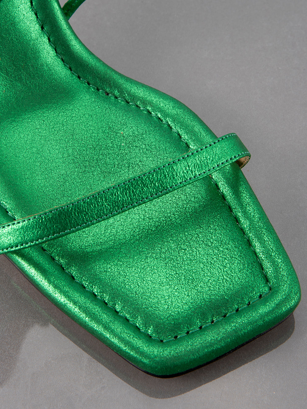 Secondary image for Le Ramona Heel -- Bright Peridot Metallic