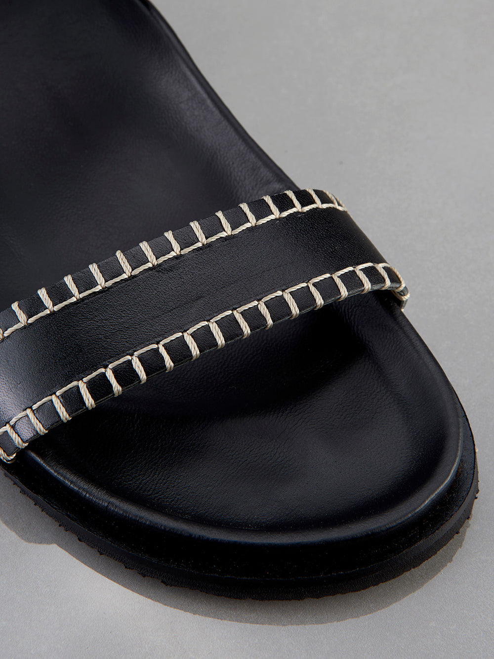 Secondary image for Le Marcel Sandal -- Noir