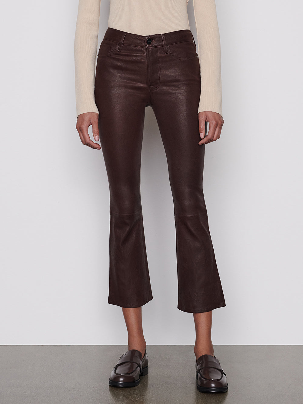 Primary image for Leather Le Crop Mini Boot -- Espresso