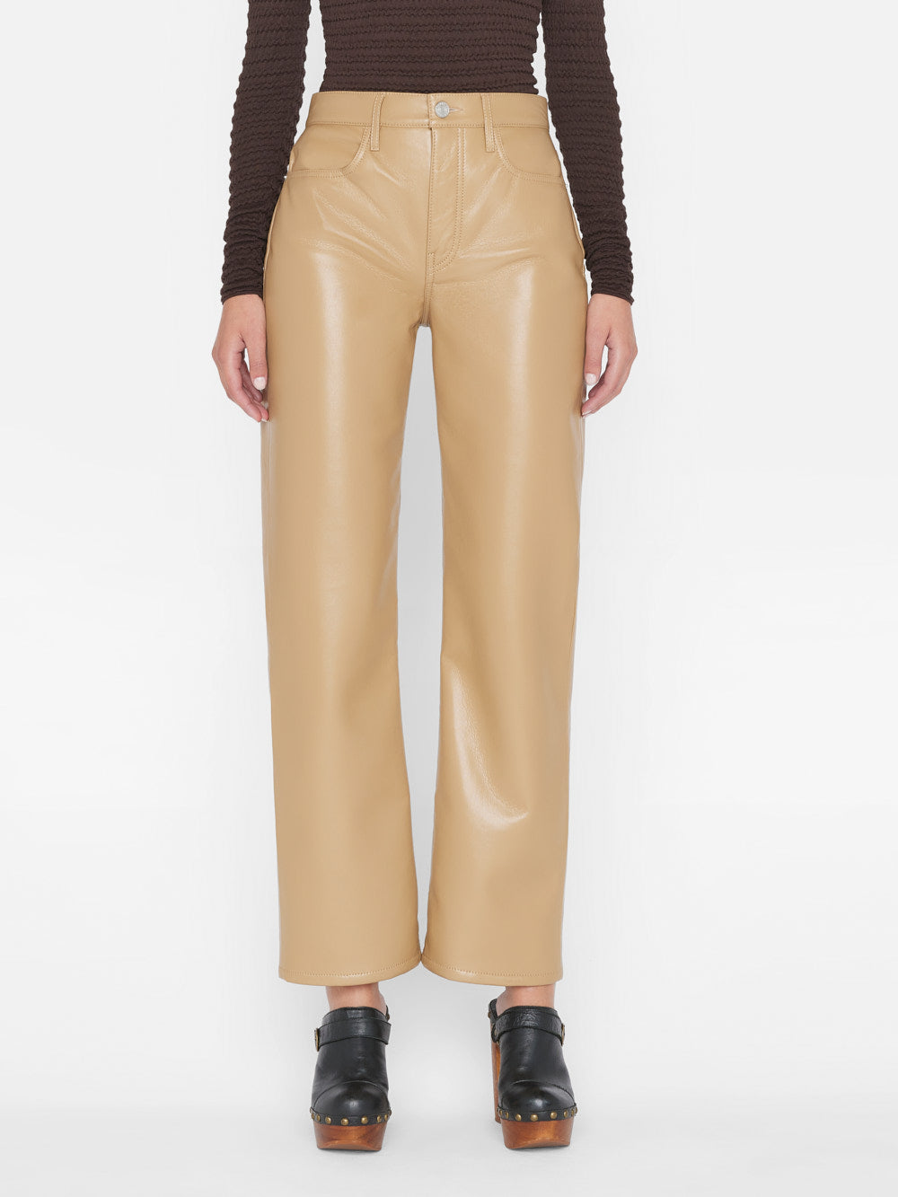 Primary image for Recycled Leather Le Jane Crop -- Light Camel
