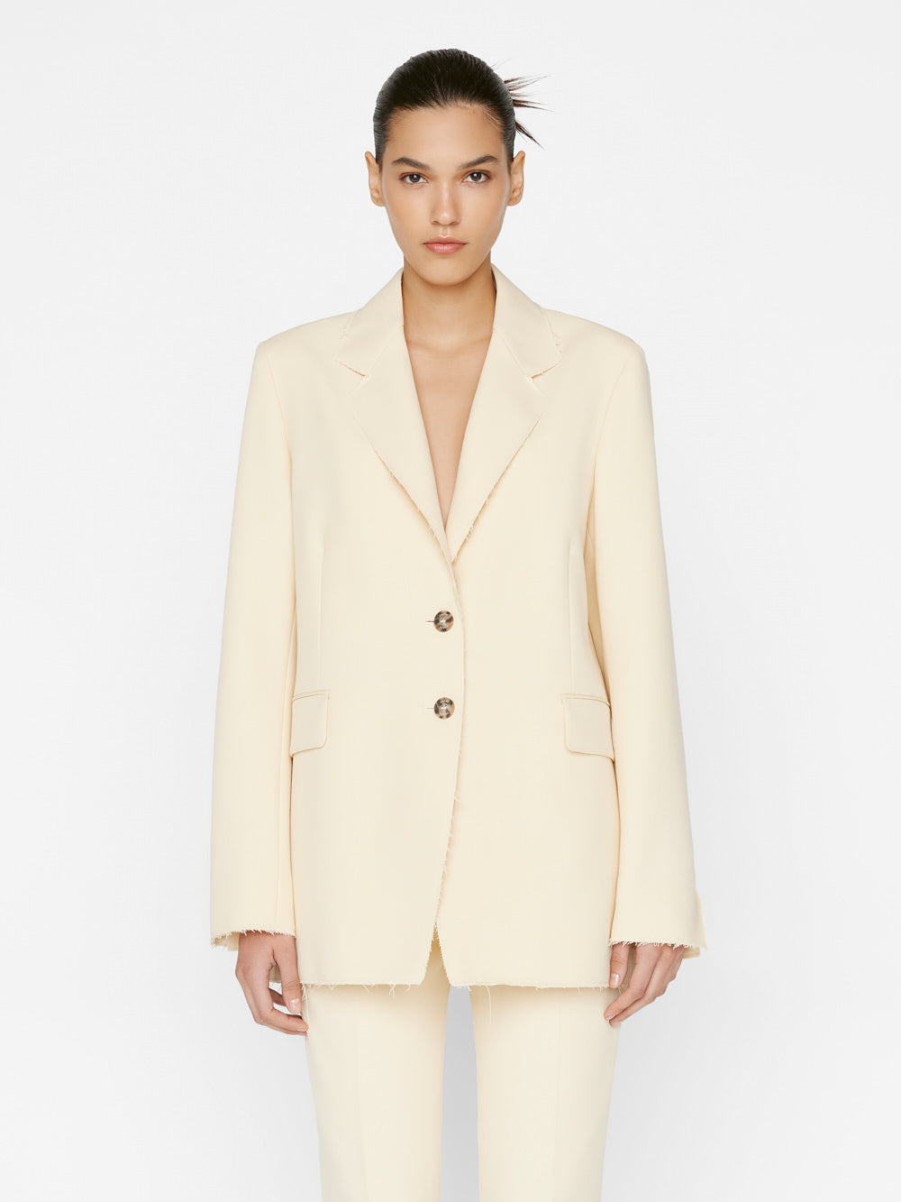 Primary image for Oversized Raw Edge Blazer -- Butter
