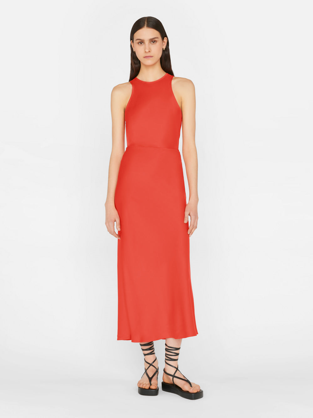 Secondary image for Bias Racer Tank -- Red Orange