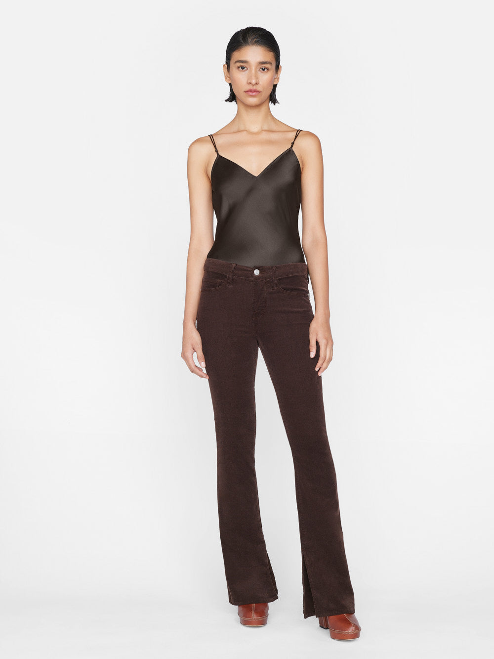 Secondary image for V-Neck Cami Top -- Espresso