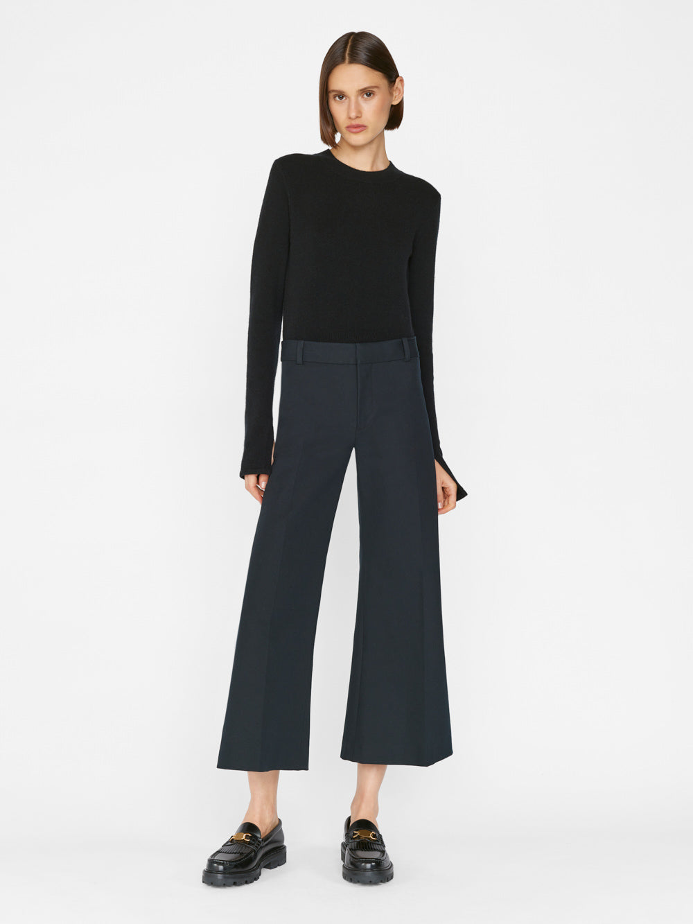 Secondary image for Le Palazzo Crop Trouser -- Noir