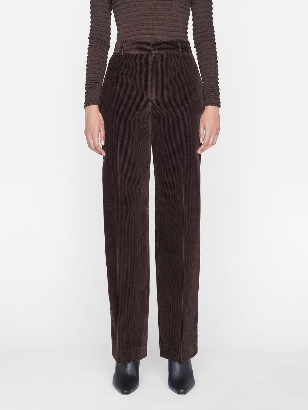 Primary image for High Rise Relaxed Corduroy Trouser -- Espresso