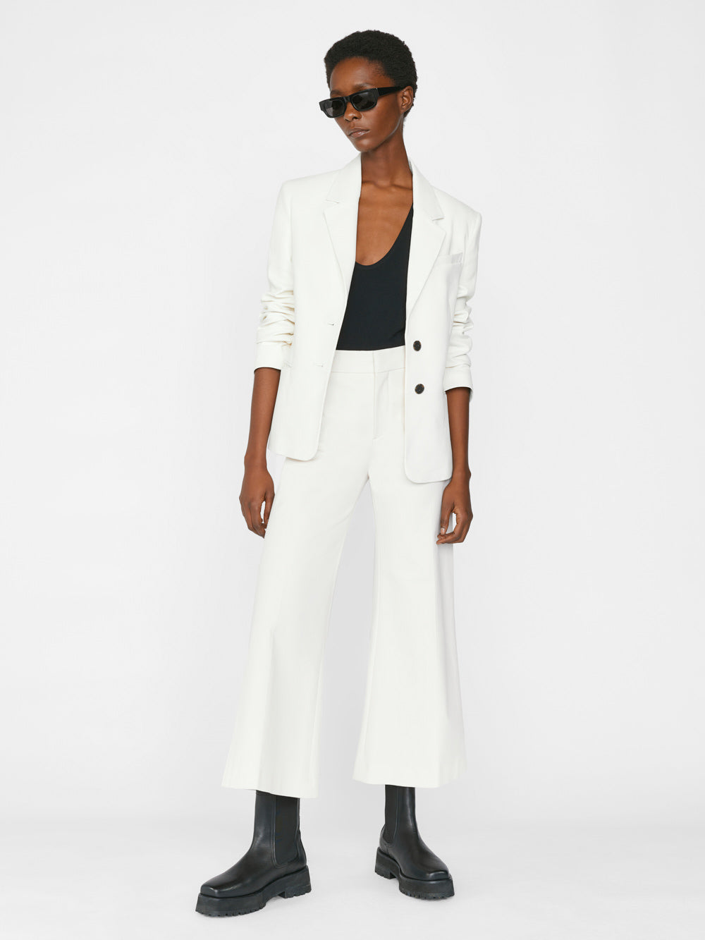 Secondary image for Le Palazzo Crop Trouser -- Bone