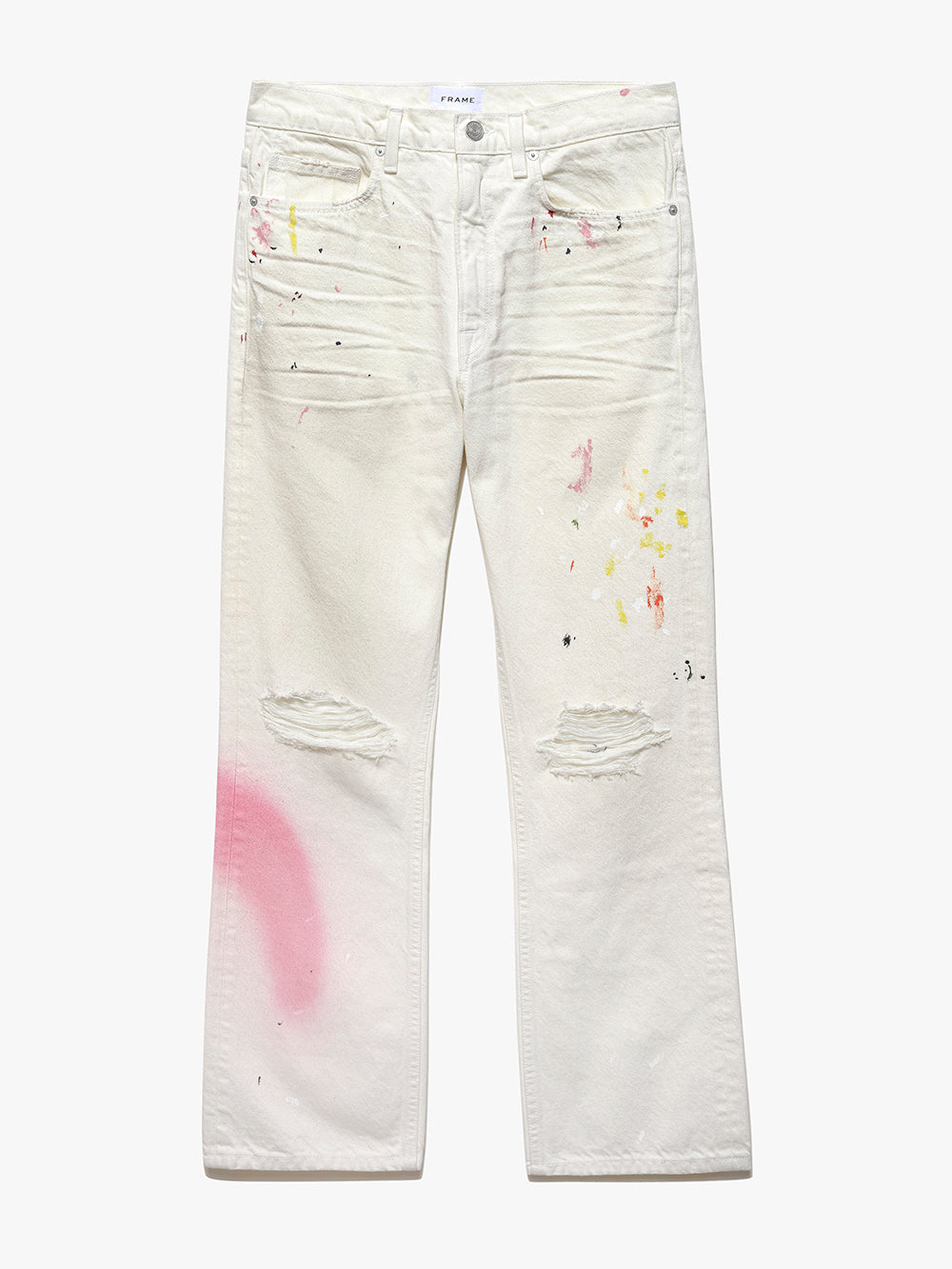 Primary image for The Boxy Jean Released Hem -- Ecru Spray Rips